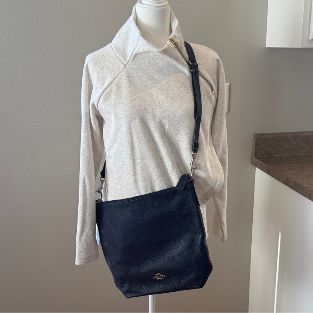 Coach Navy Leather Crossbody Bag